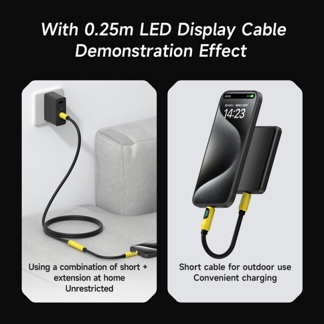 240W USB-C Extension Cable for iPhone and MacBook Devices