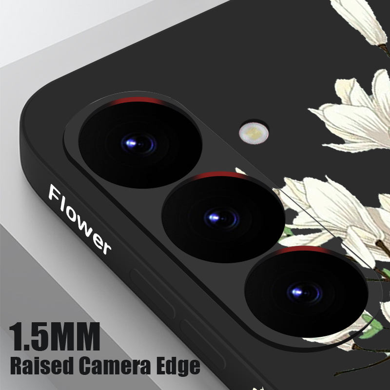 Stylish Floral Silicone Case for Samsung Galaxy S24 S23 S22 S21 Ultra A Series - Image 4
