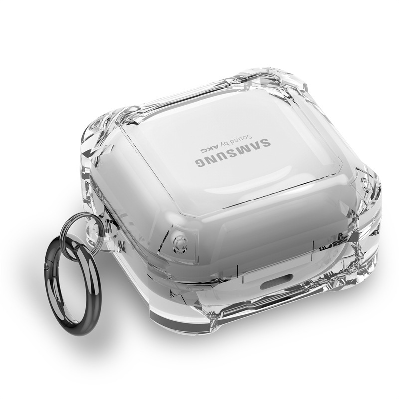 Transparent Secure Lock Earphone Case with Buckle for Samsung Galaxy Buds - Image 8
