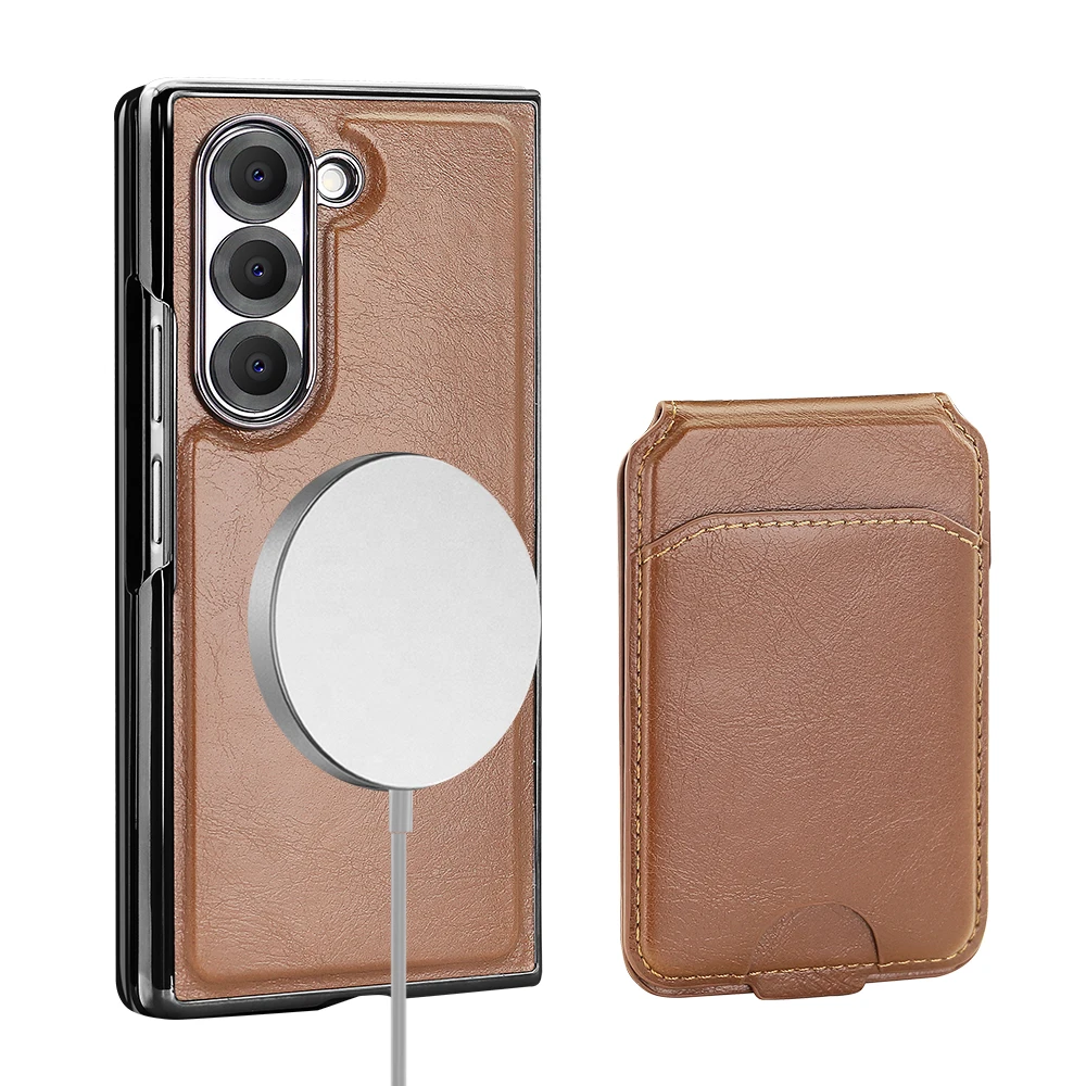 2-in-1 Detachable Magnetic Wallet Case with Tempered Glass for Samsung Galaxy Z Fold - Image 7