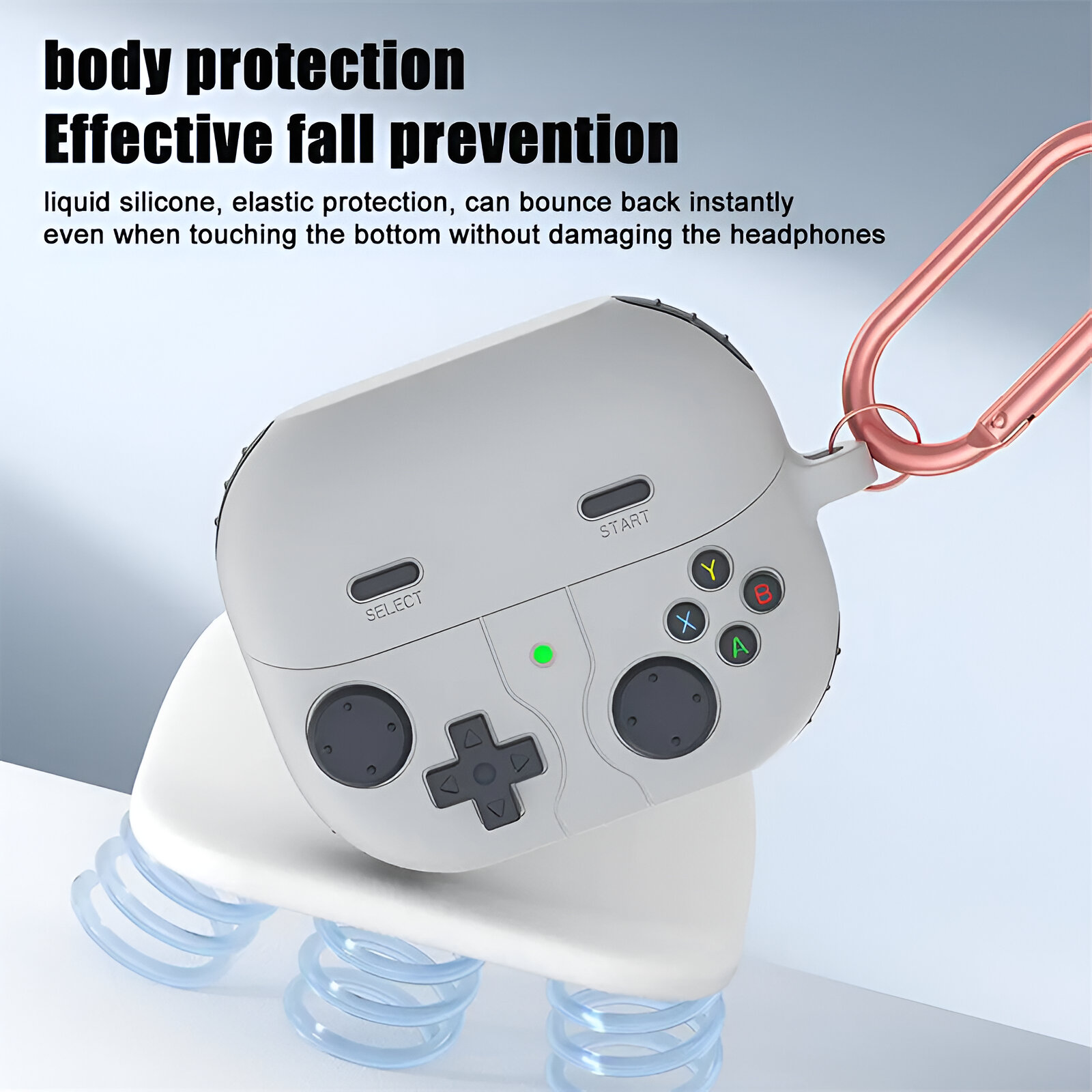 Shockproof Silicone Case for Samsung Galaxy Buds 3 & Buds 3 Pro with Hook - Image 5