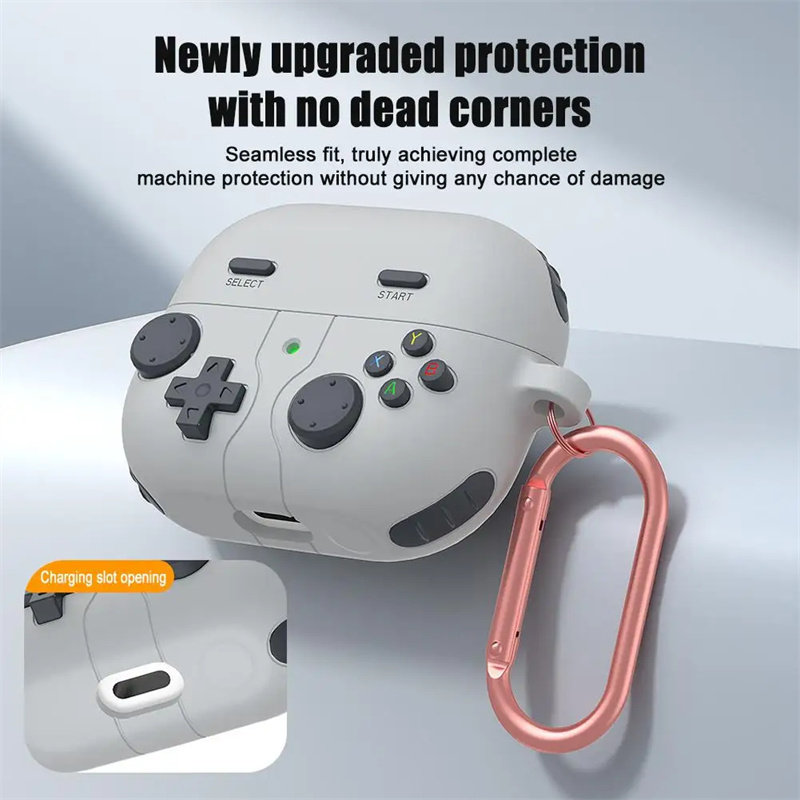 Shockproof Silicone Case for Samsung Galaxy Buds 3 & Buds 3 Pro with Hook - Image 3
