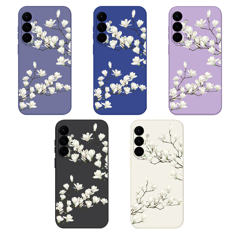 Stylish Floral Silicone Case for Samsung Galaxy S24 S23 S22 S21 Ultra A Series - Image 6