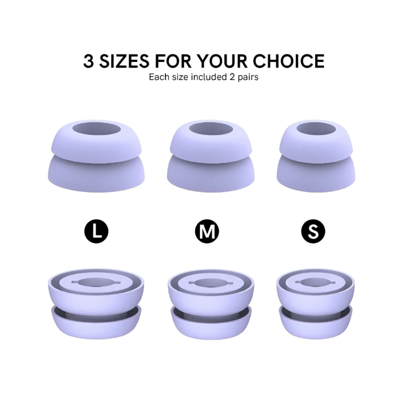 12Pcs Silicone Ear Tips for Samsung Galaxy Buds with Noise Reduction - Image 3