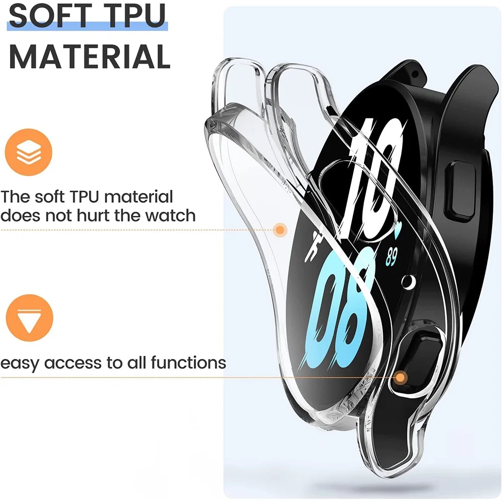 Silicone TPU Protective Case for Samsung Galaxy Watch 4-7, 40mm & 44mm - Image 4