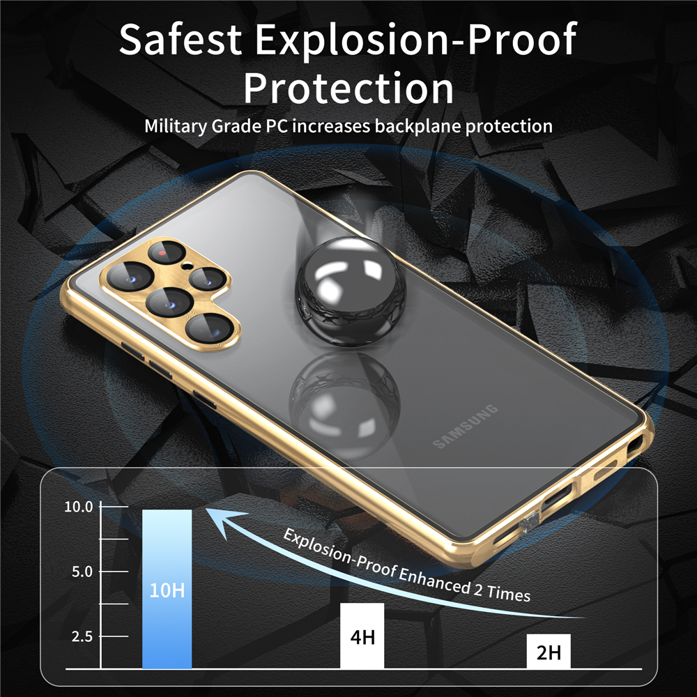 Metal Magnetic Anti-Peeping Privacy Cover for Samsung Galaxy S24 & S23 - Image 5
