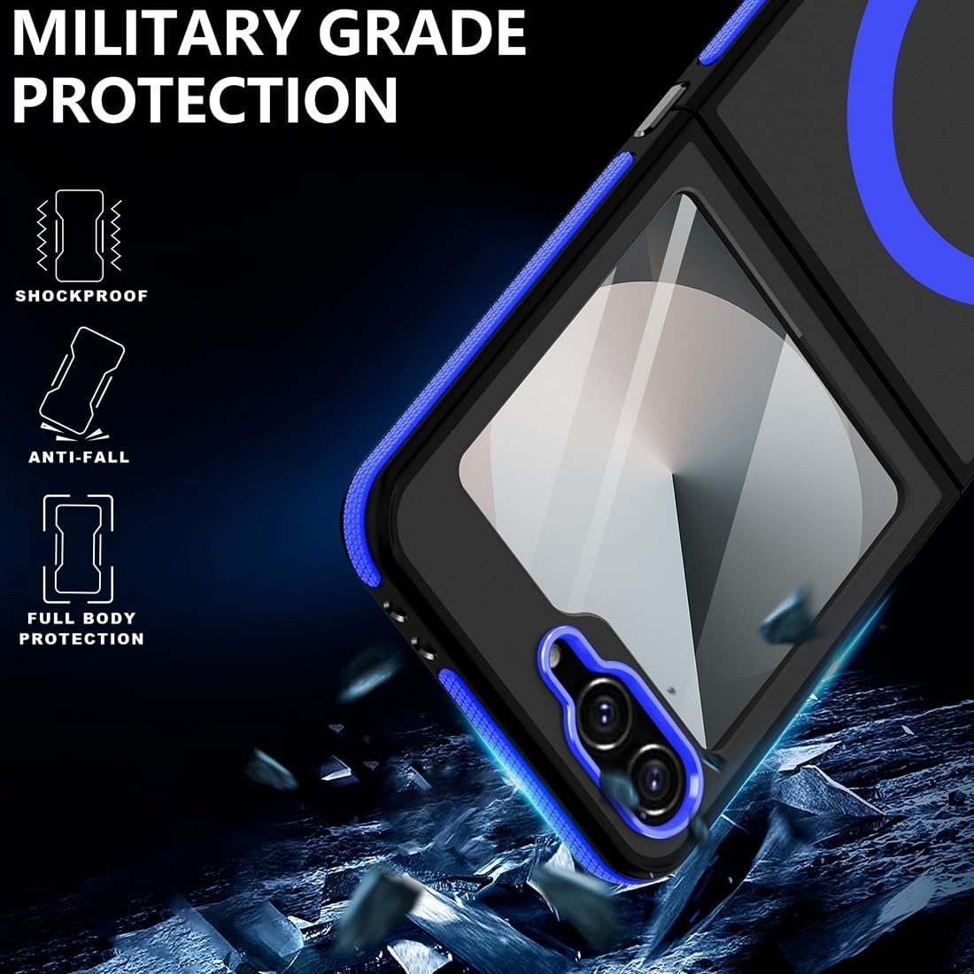 Luxury Magnetic Shockproof Case for Samsung Z Flip - Image 3