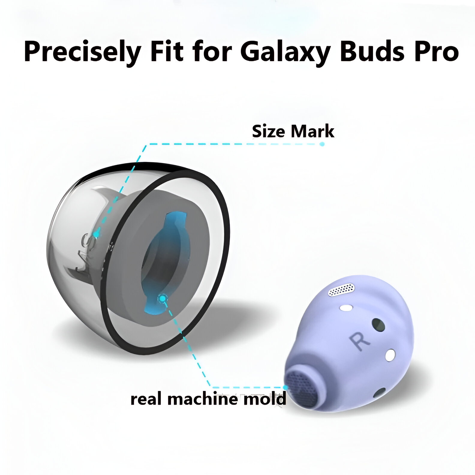 Upgraded Latex Ear Tips H370+ for Samsung Galaxy Buds Pro - Image 5