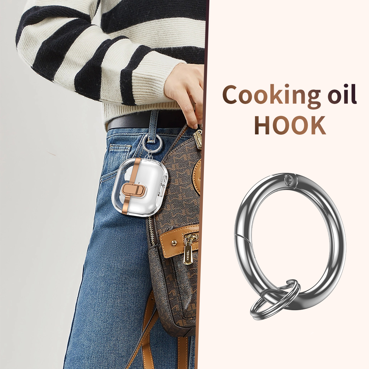 Transparent Secure Lock Earphone Case for Samsung Buds 3 Pro - Image 7