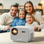Full HD 1080P Home Theater Projector with 800 ANSI, WiFi6 & Bluetooth 5.2