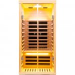 Luxury 1-Person Infrared Sauna with Ultra-Low EMF, App & LCD Controls