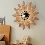 Wabi Sabi Rattan Wall Lamp for Living Room, Bedroom, and Tea House