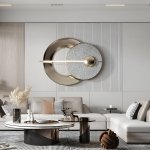 Modern Minimalist Metal Wall Art for Living Room and Bedroom Decoration