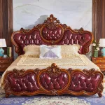 Elegant Solid Wood King Size Bed Frame