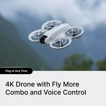Alternative view of 4K Drone with Fly More Combo and Voice Control