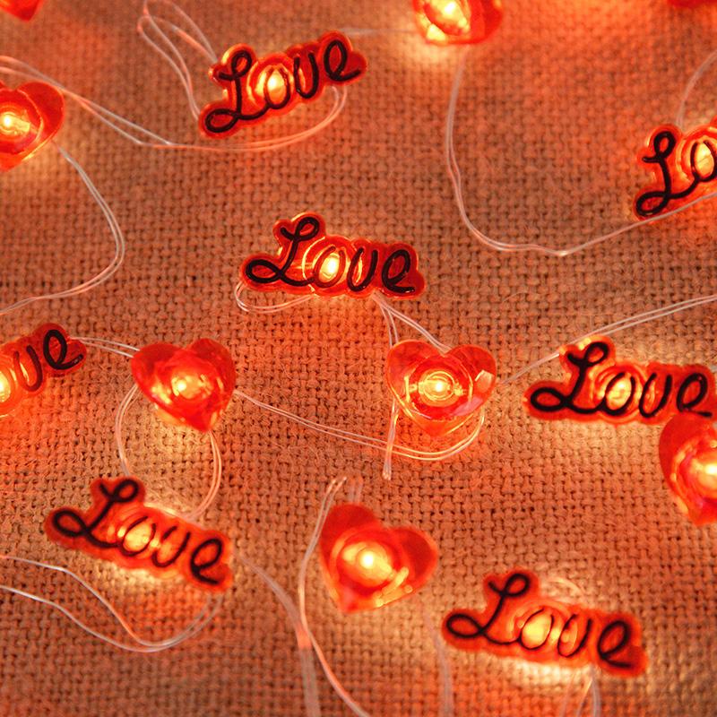 2M 20LED Love Heart String Lights