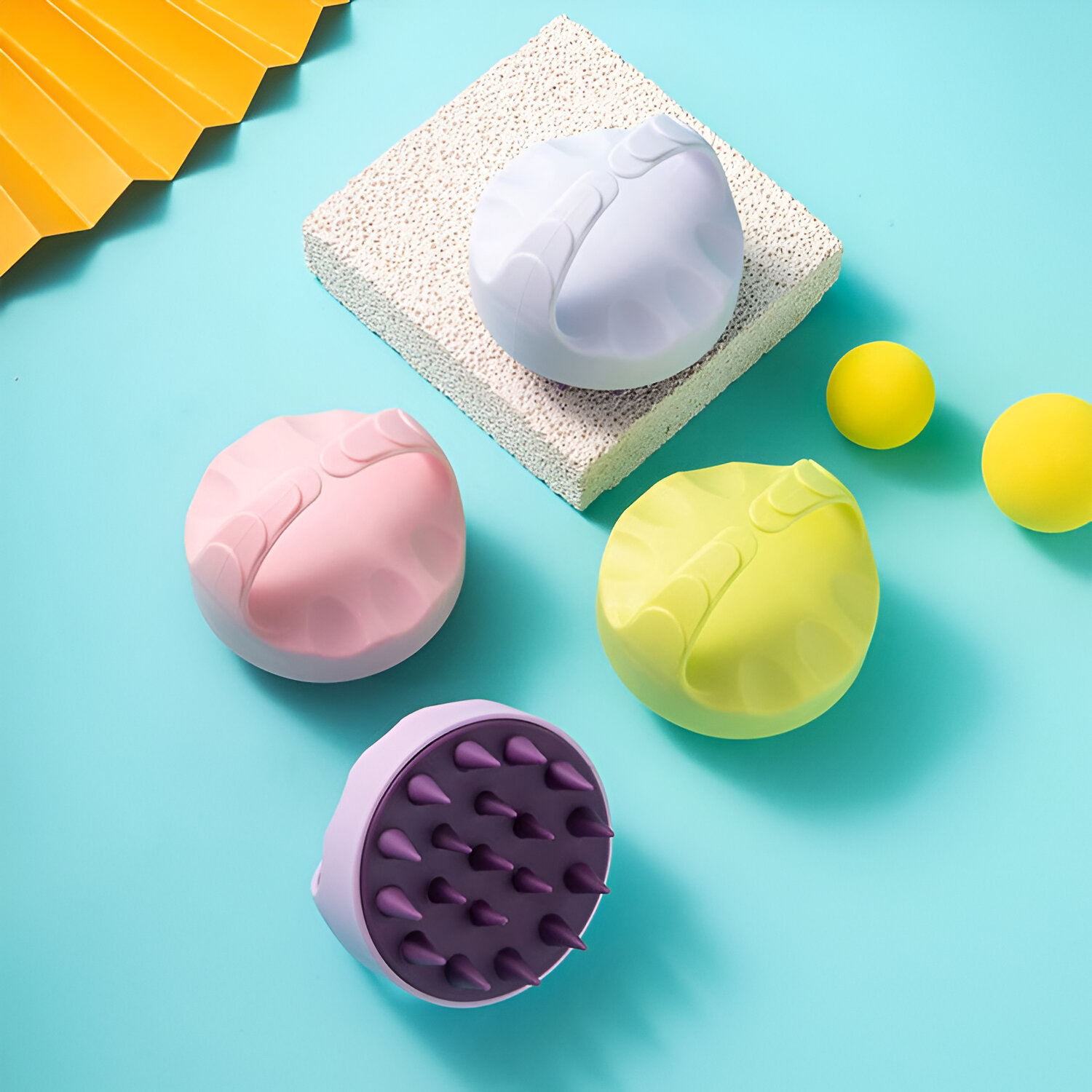 Silicone Hair Washing Massager Comb for Scalp Spa and Relaxation