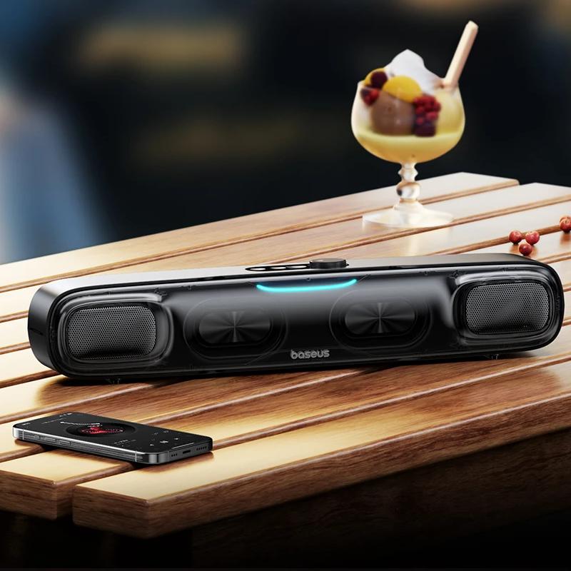 Mini Bluetooth Soundbar Speaker with RGB Lights & 3D Surround Sound