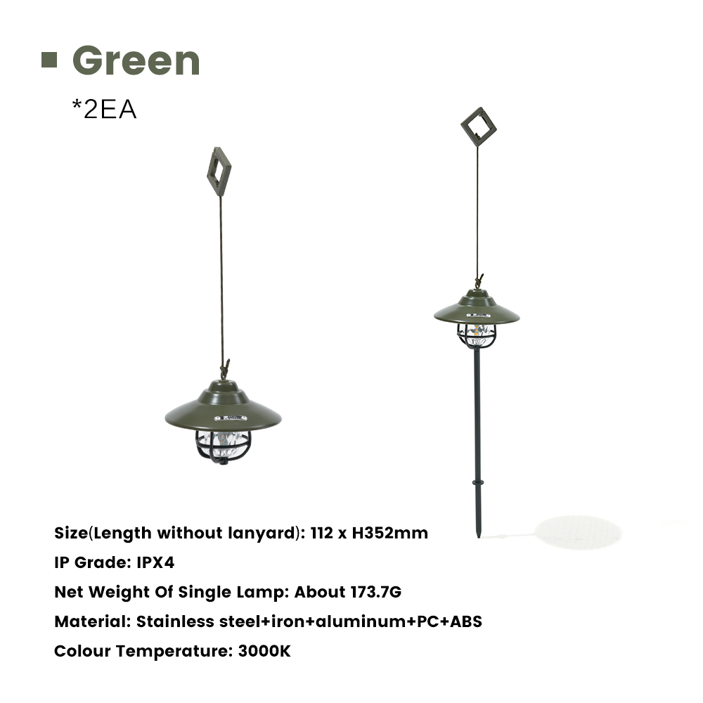 2pcs Battery Green