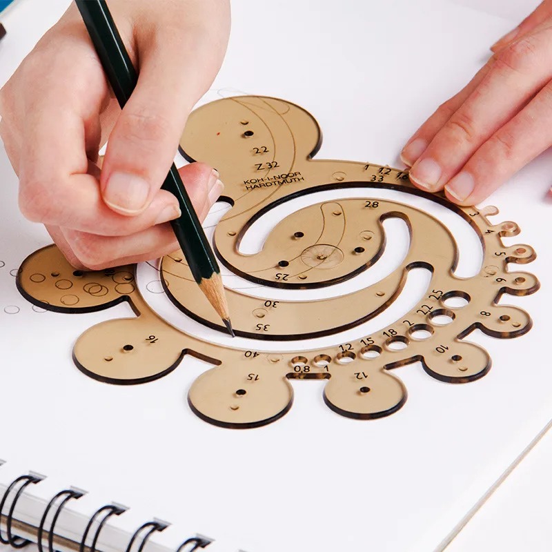 Multifunctional Radius Template Ruler