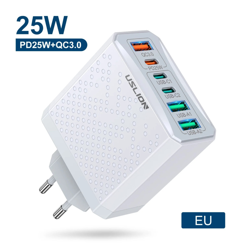 White / EU Plug