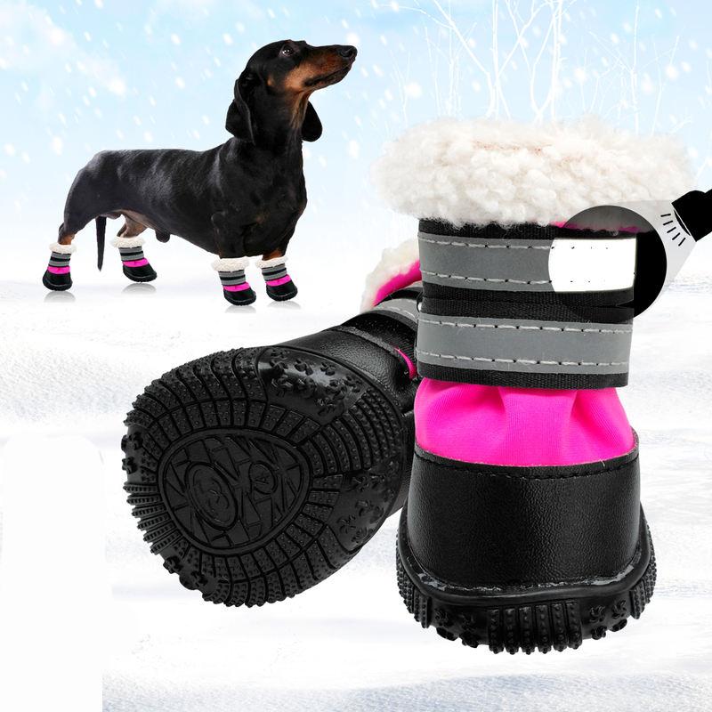 Waterproof Reflective Winter Dog Boots for Small & Medium Dogs