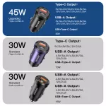 30W/45W USB Car Charger - Quick Charge 4.0, PD 3.0, Fast Charging for iPhone, Samsung, Huawei 9 b5f3eda60f476966b9c1f18cb978007f.jpg
