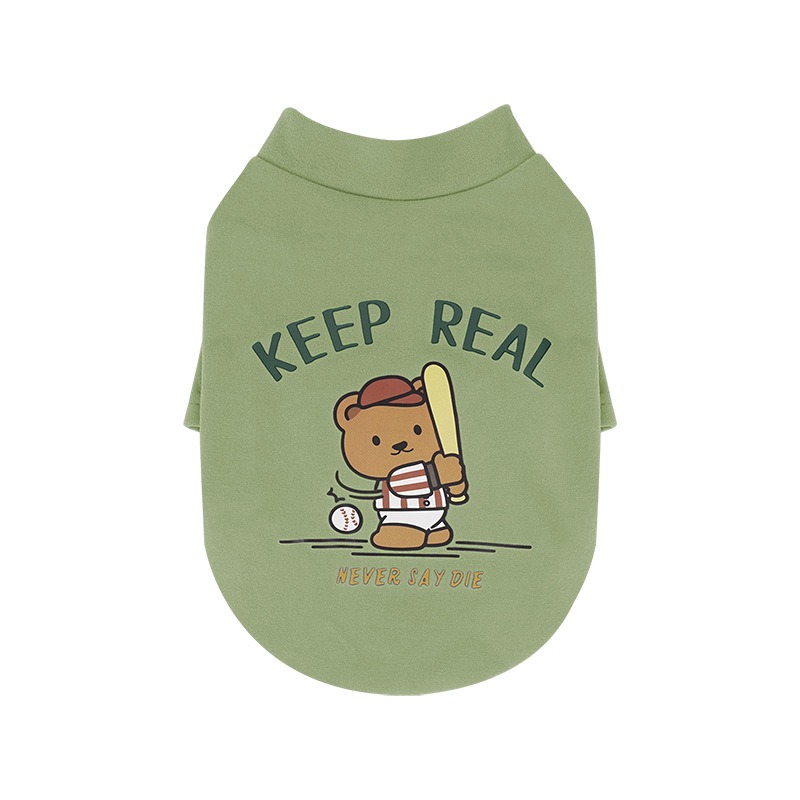 Winter Printed Bear Bottom Shirt for Dogs view 6