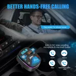 Bluetooth FM Transmitter with Dual USB QC3.0 Fast Charging and Hands-Free Calls 7 b23a7abcc5404d6533a957236c6385a9.jpg