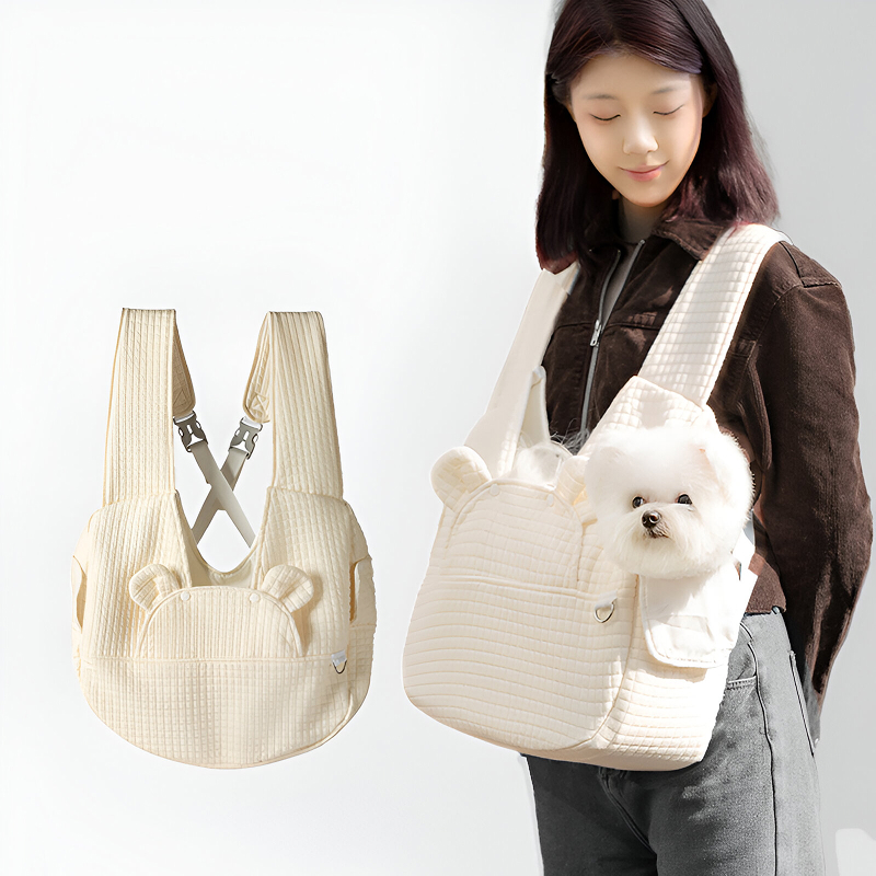 Portable Cat & Small Dog Backpack with Adjustable Strap view 4