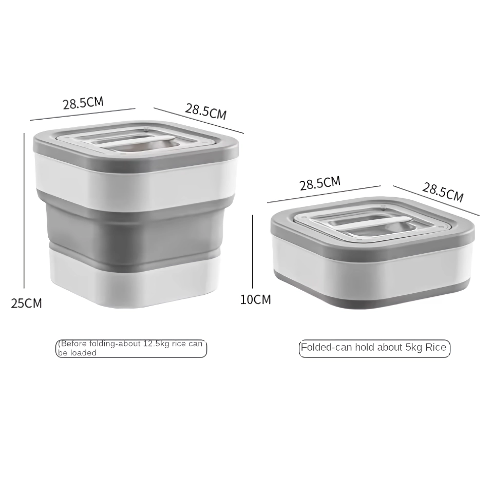 Foldable Pet Food Storage Container with Sealing Lid – Moisture-Proof & Space-Saving view 5