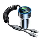 USB Car Phone Charger Adapter with Retractable Cable LED Voltage Monitor 8 1de3fac424fe5d270a55691e2bda1502.jpg