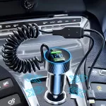 USB Car Phone Charger Adapter with Retractable Cable LED Voltage Monitor 7 949cf720f6ddadefd4d17d302bc226d1.jpg