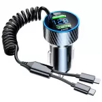 USB Car Phone Charger Adapter with Retractable Cable LED Voltage Monitor 3 54566-1c5ac9.webp