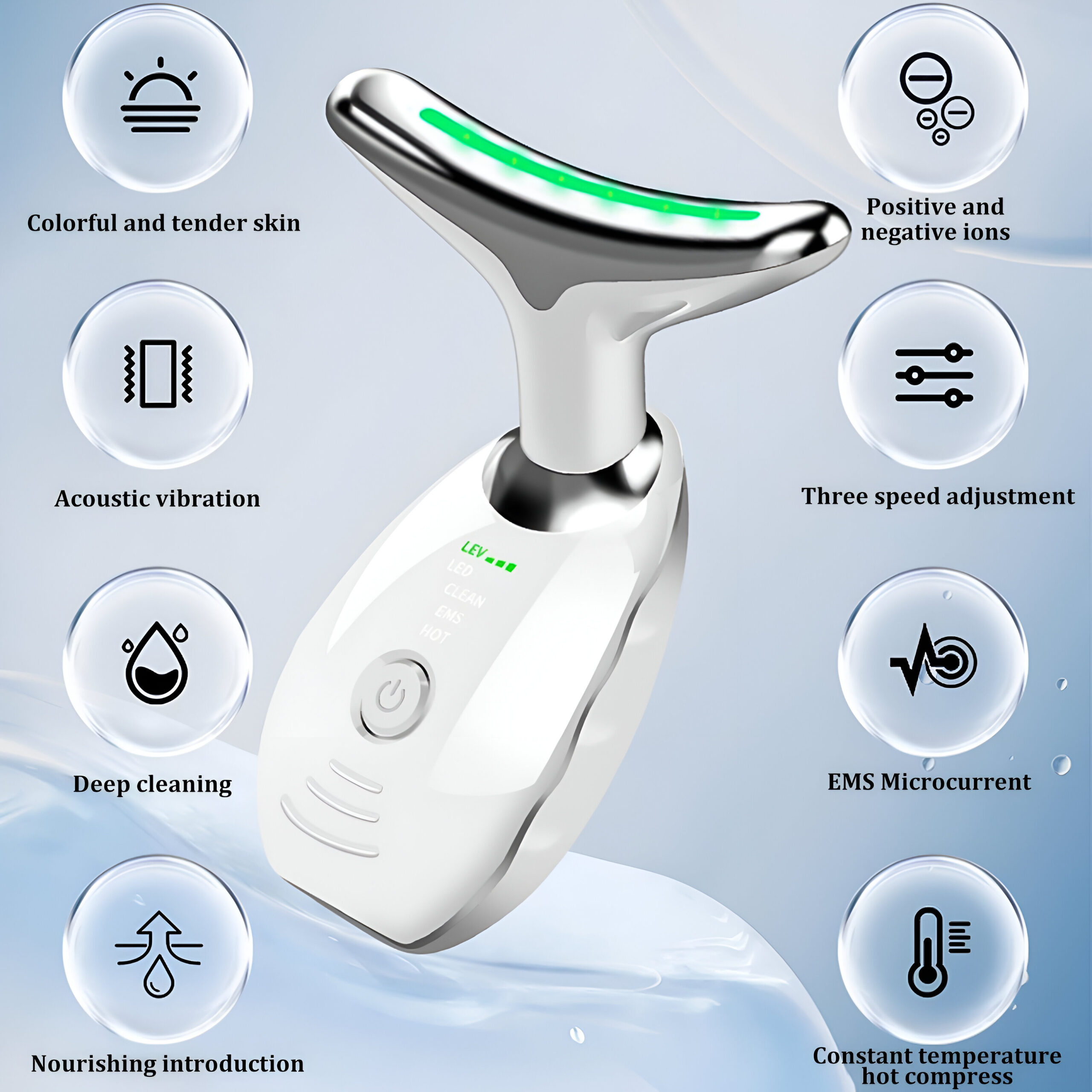7-LED Vibrating Neck & Face Massager Health & Beauty Skin Care https://fairsmartshop.com/7-led-vibrating-neck-face-massager/