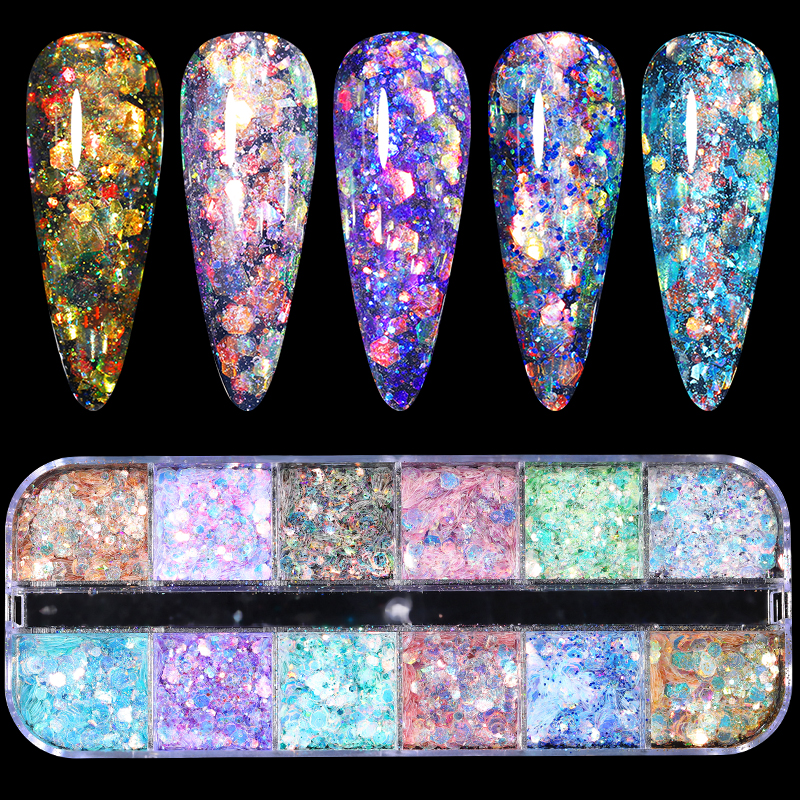 1 Box Aurora Nail Sequins Foot, Hand & Nail Care Health & Beauty https://fairsmartshop.com/1-box-aurora-nail-sequins/