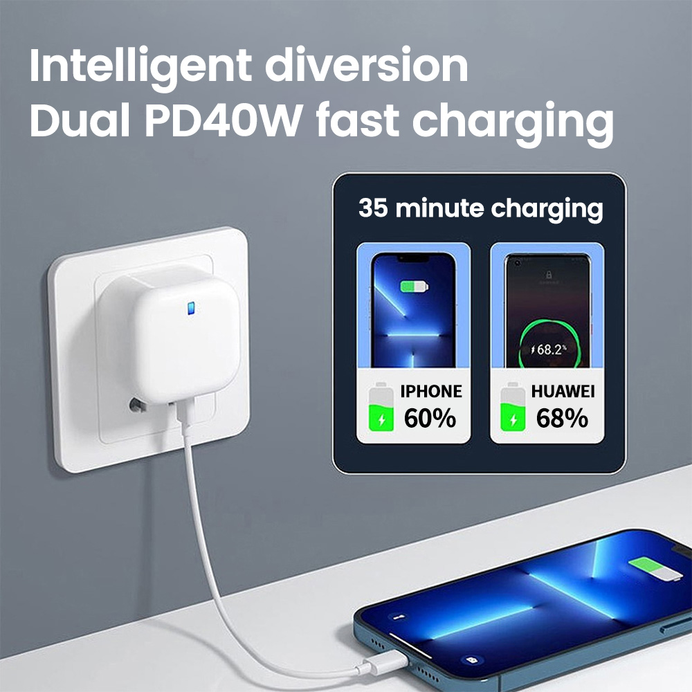 40W Type C Fast Charger Chargers Gadgets https://fairsmartshop.com/40w-type-c-fast-charger/