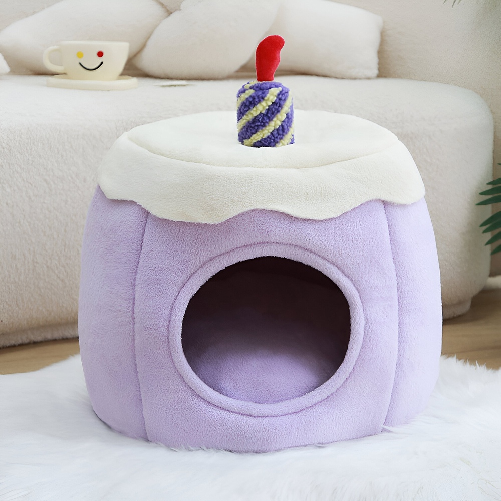 Cozy Purple Taro Cat House Indoor Supplies Pet Supplies https://fairsmartshop.com/cozy-purple-taro-cat-house/