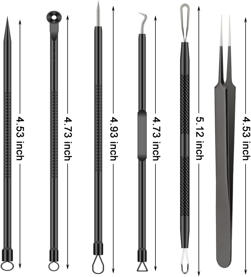 6Pcs Pimple Popper Tool Kit - Blackhead Remover Acne Needle Tools Set Health & Beauty Skin Care https://fairsmartshop.com/6pcs-pimple-popper-tool-kit-blackhead-remover-acne-needle-tools-set/
