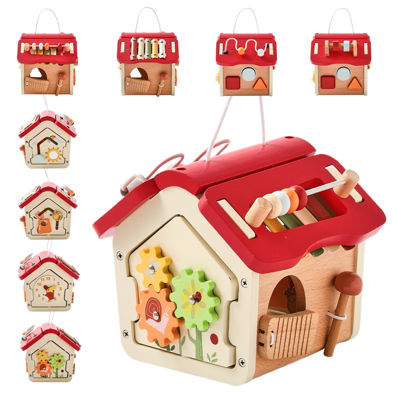 Montessori Wooden Music House Activity & Entertainment Kids & Babies https://fairsmartshop.com/montessori-wooden-music-house/