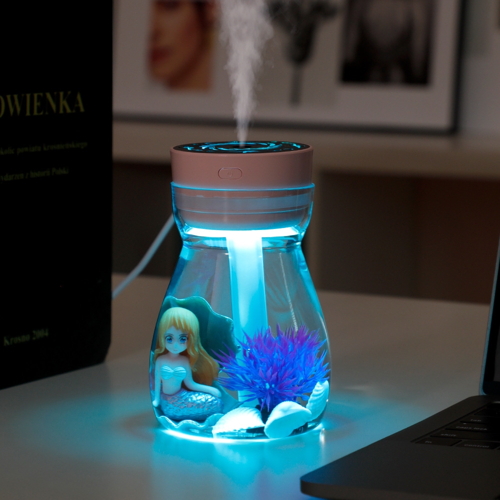 Mini USB Mermaid Air Humidifier with 7 Color Light & Mist Sprayer Gadgets Home Electronics https://fairsmartshop.com/mini-usb-mermaid-air-humidifier-with-7-color-light-mist-sprayer/