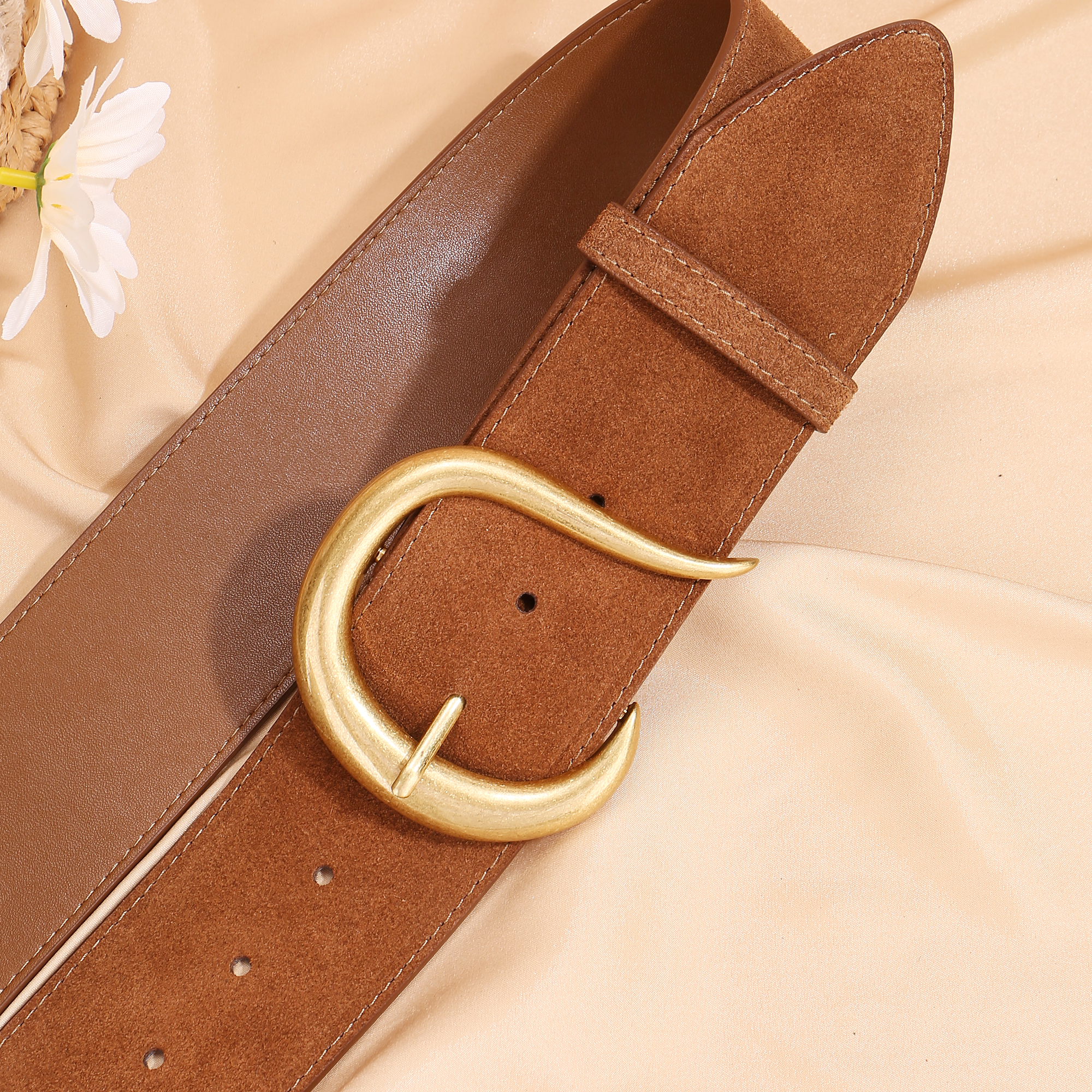 Women’s Wide Genuine Leather Belt with Vintage Gold Hook Buckle – Suede Cowhide Waistband Belts Fashion https://fairsmartshop.com/womens-wide-genuine-leather-belt-with-vintage-gold-hook-buckle-suede-cowhide-waistband/