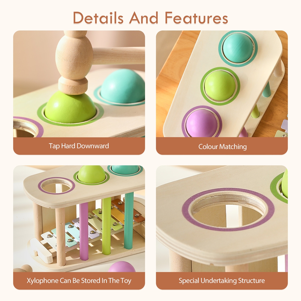 Montessori Wooden Musical Percussion Toy Activity & Entertainment Kids & Babies https://fairsmartshop.com/montessori-wooden-musical-percussion-toy/