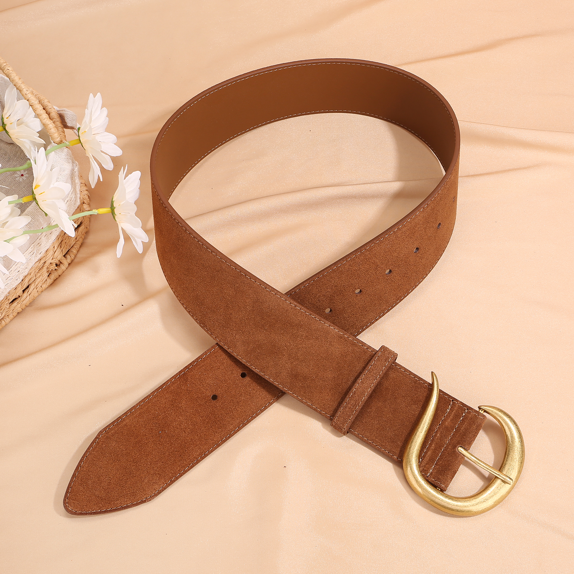 Women’s Wide Genuine Leather Belt with Vintage Gold Hook Buckle – Suede Cowhide Waistband Belts Fashion https://fairsmartshop.com/womens-wide-genuine-leather-belt-with-vintage-gold-hook-buckle-suede-cowhide-waistband/