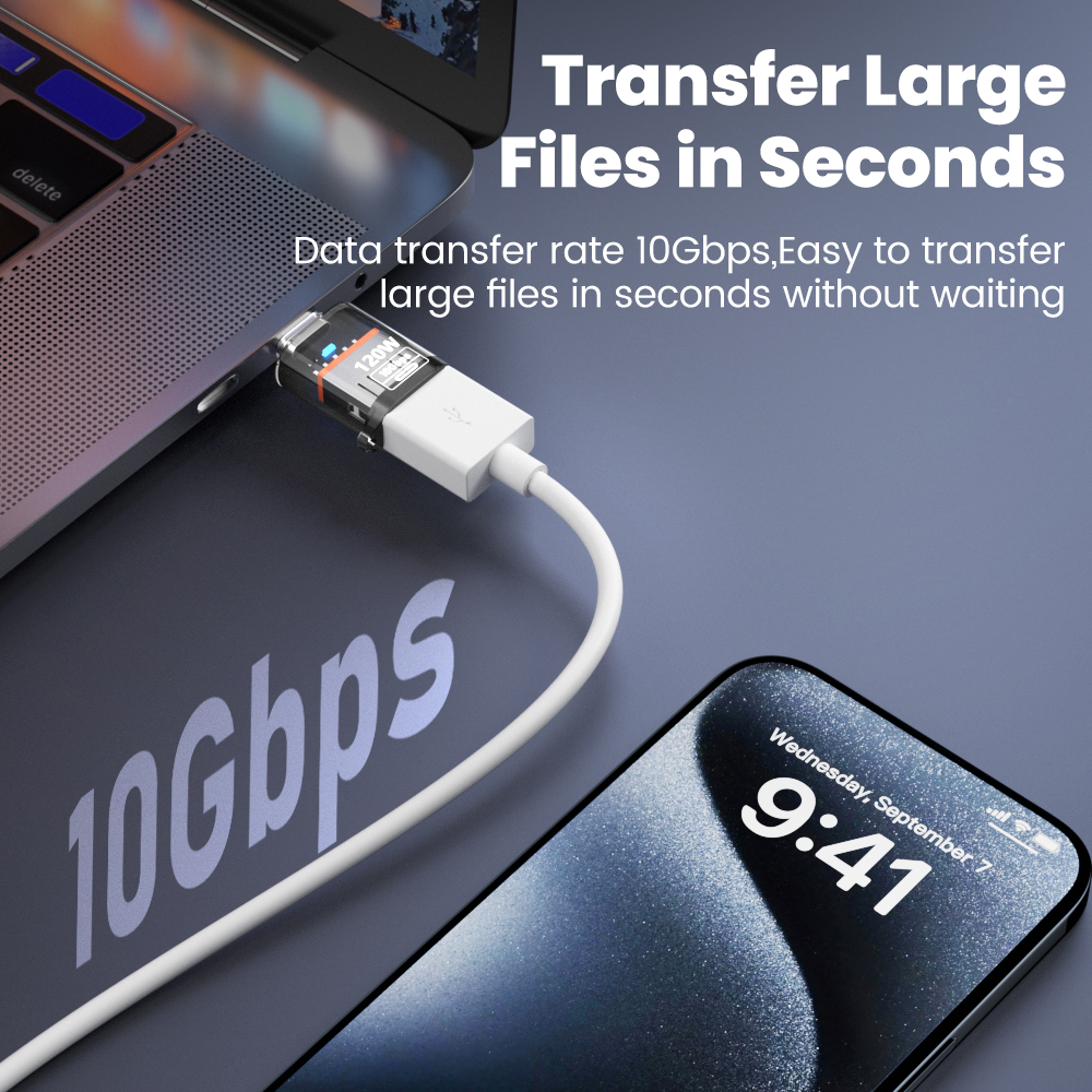 120W USB 3.2 to Type C Adapter Chargers Gadgets https://fairsmartshop.com/120w-usb-3-2-to-type-c-adapter/