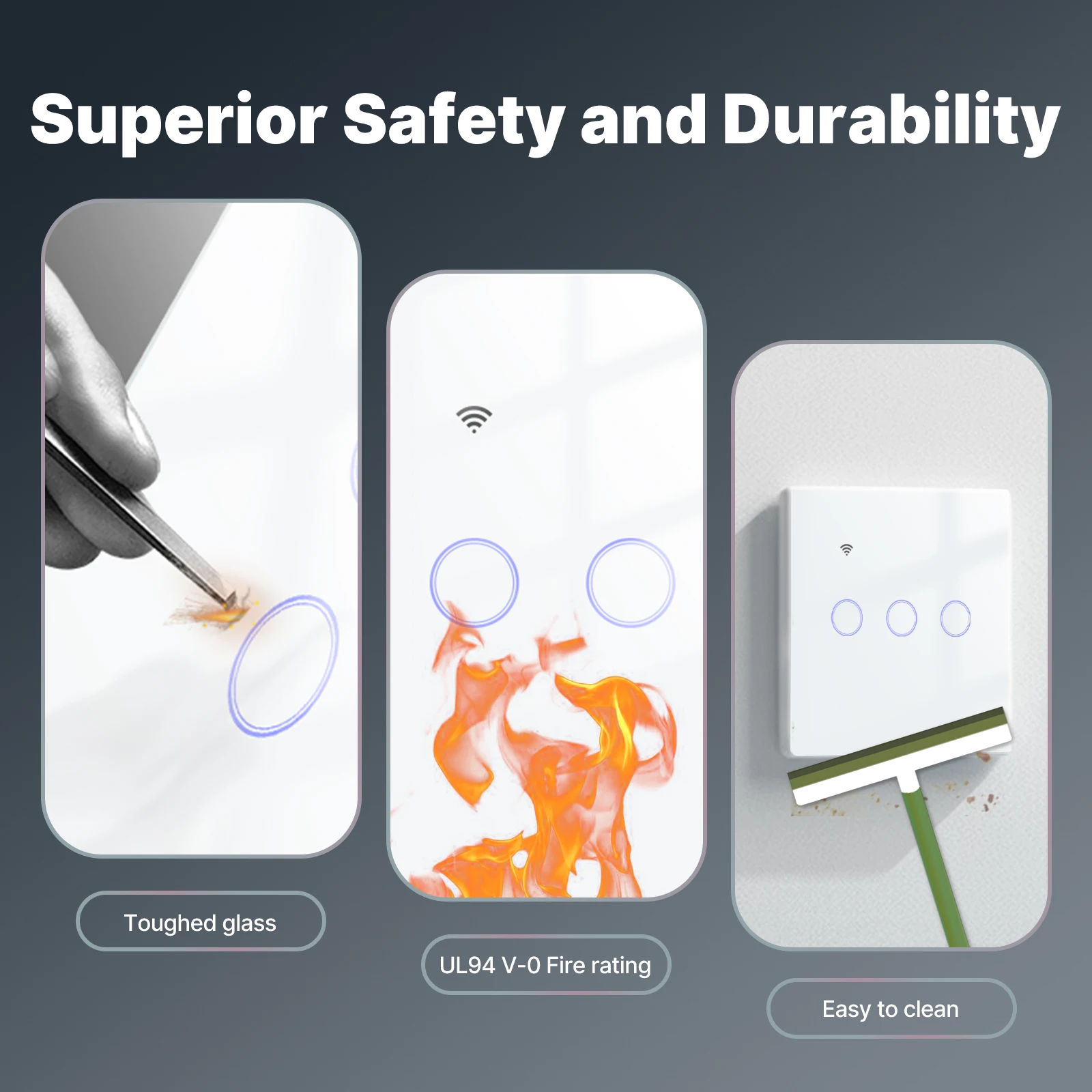 WiFi Smart Light Switch with Glass Touch Control Gadgets Home Electronics https://fairsmartshop.com/wifi-smart-light-switch-with-glass-touch-control/