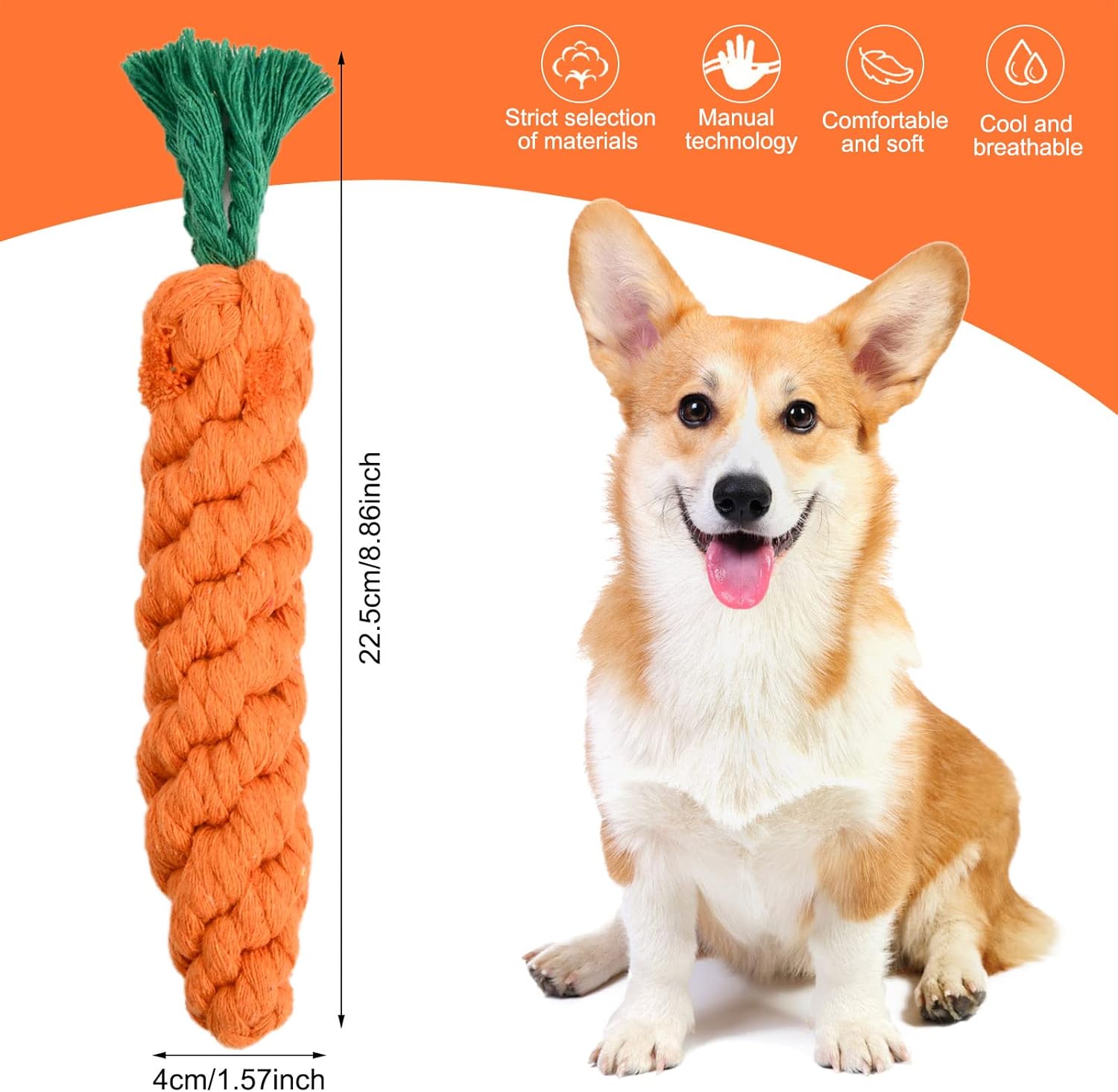 Dog Chew Toy Carrot Rope Pet Supplies Pet Toys https://fairsmartshop.com/dog-chew-toy-carrot-rope/