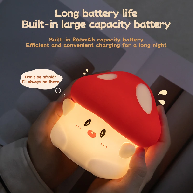 Mushroom LED Silicone Night Light Kids & Babies Nursery https://fairsmartshop.com/mushroom-led-silicone-night-light/