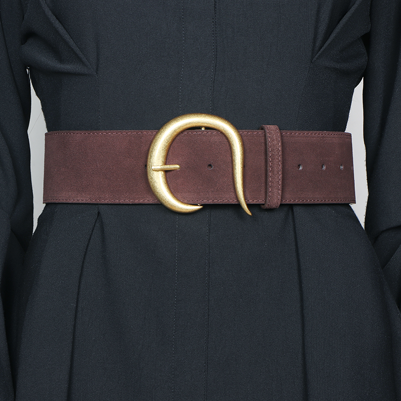Women’s Wide Genuine Leather Belt with Vintage Gold Hook Buckle – Suede Cowhide Waistband Belts Fashion https://fairsmartshop.com/womens-wide-genuine-leather-belt-with-vintage-gold-hook-buckle-suede-cowhide-waistband/