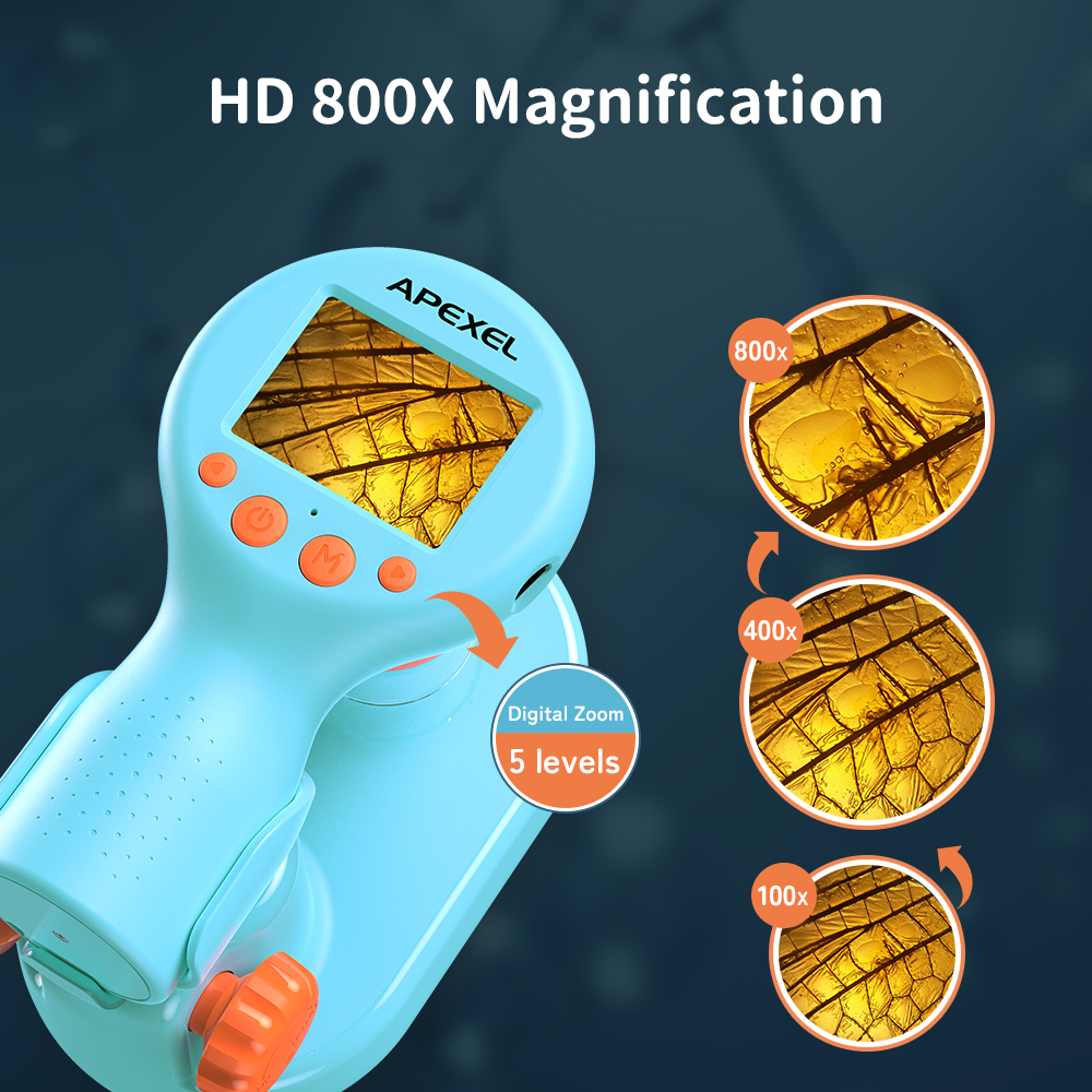 800X Digital Microscope Kit for Kids with 2'' LCD Screen Activity & Entertainment Kids & Babies https://fairsmartshop.com/800x-digital-microscope-kit-for-kids-with-2-lcd-screen/